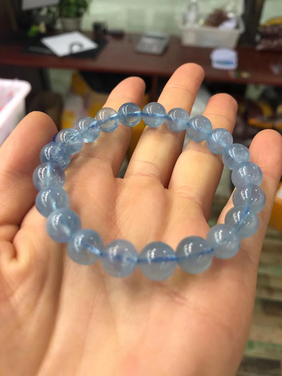 Aquamarine high quality bracelet