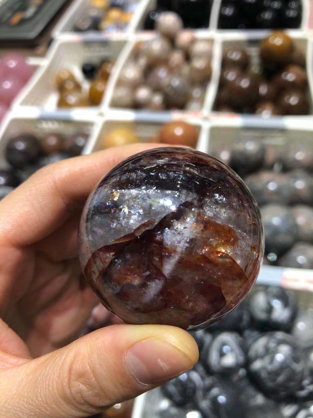 Firequartz sphere