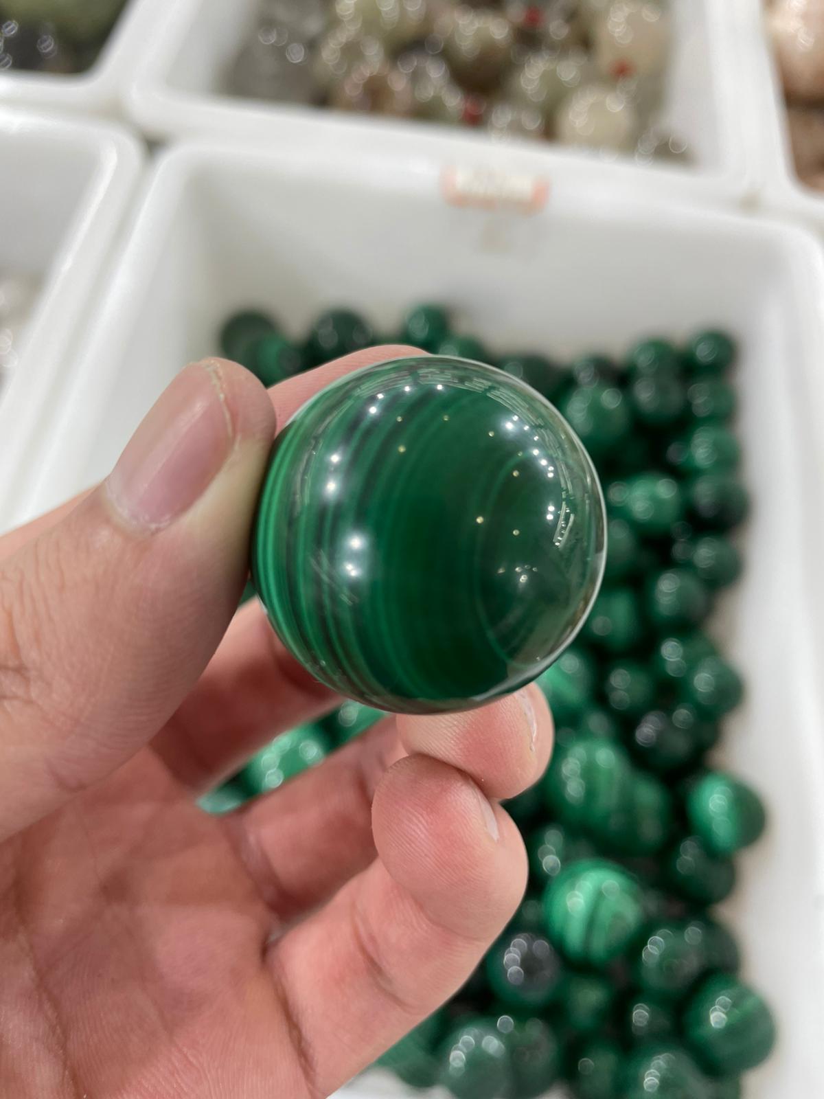 Malachite sphere