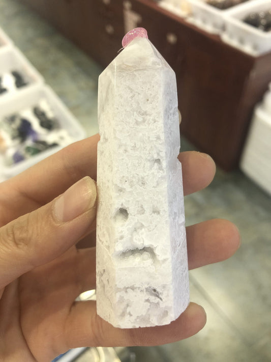 White agate tower