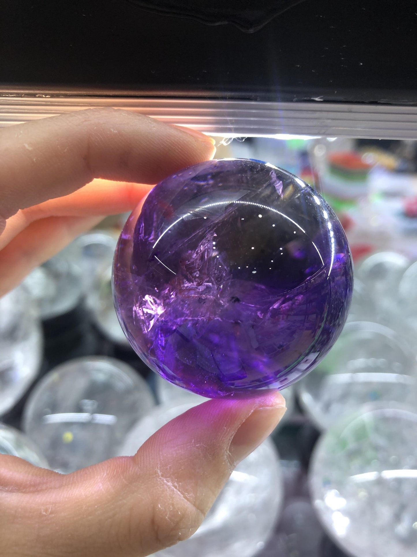 Ametrine sphere