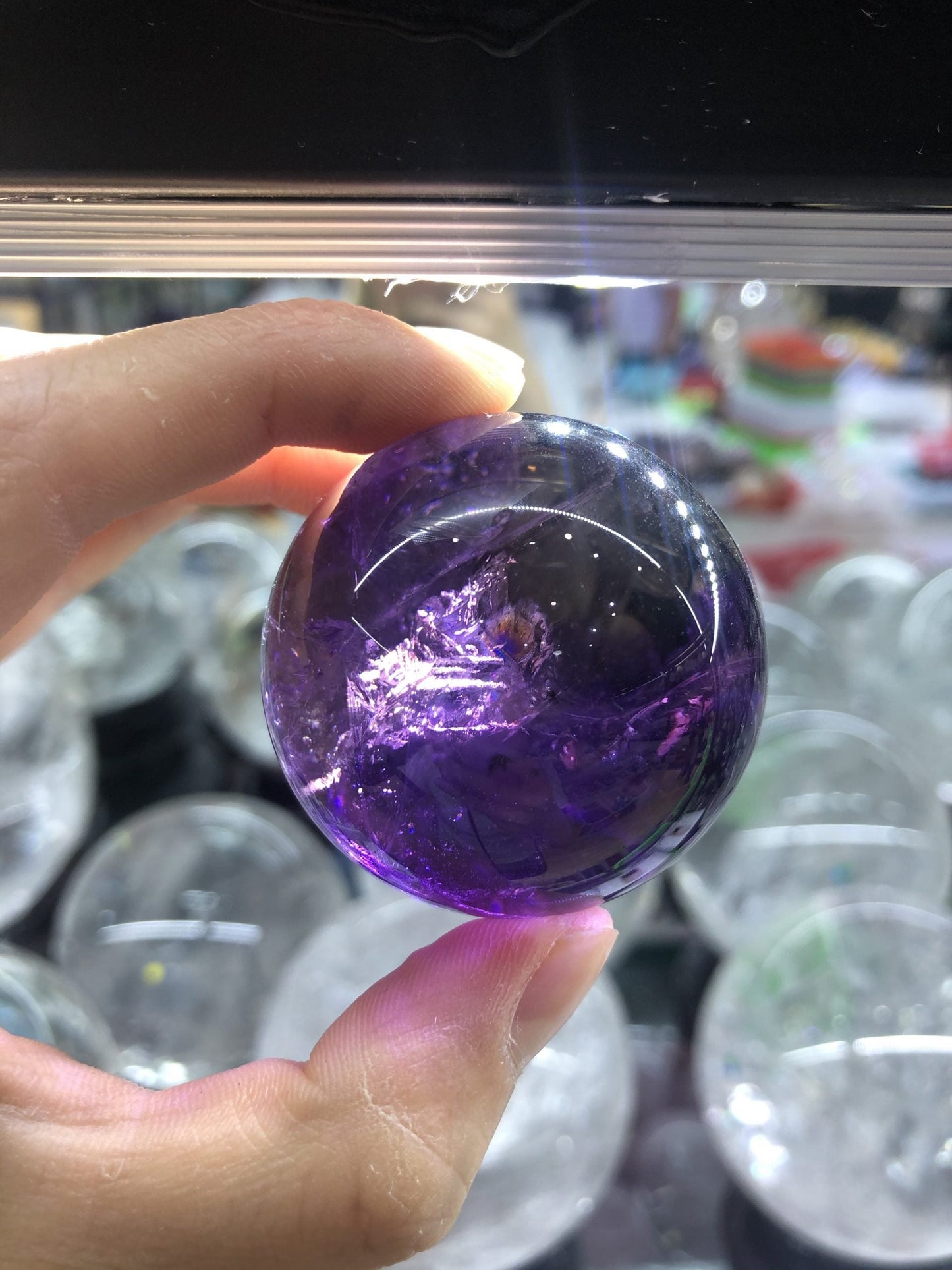 Ametrine sphere